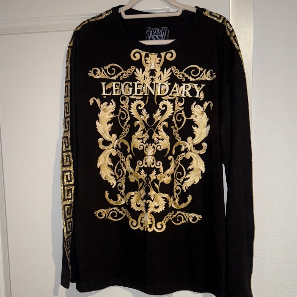 Legendary Black and Gold Long Sleeve Shirt